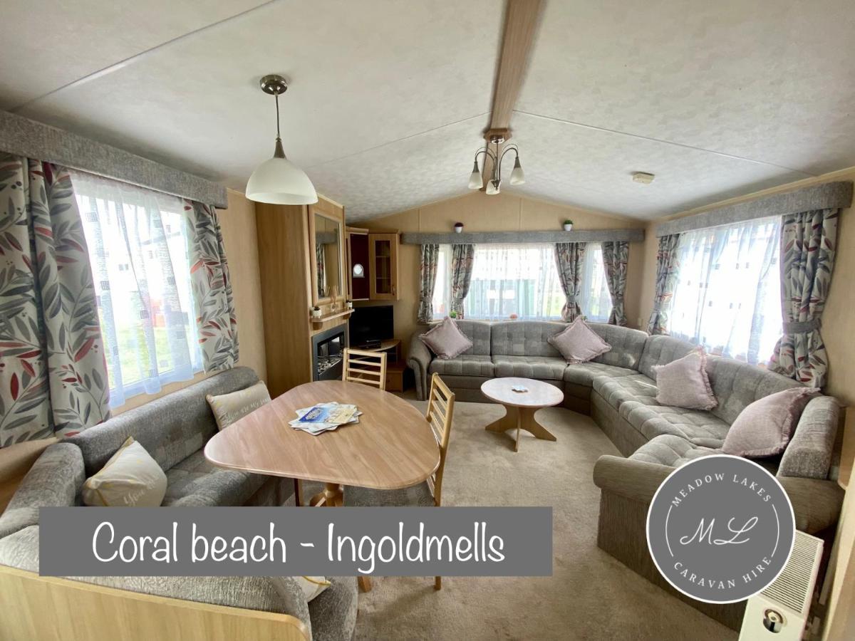 Coral Beach - Row 73 Van 2, Central Heating, Wifi, Bed Linen - Meadow Lakes Caravan & Lodge Hire Ingoldmells Exterior foto